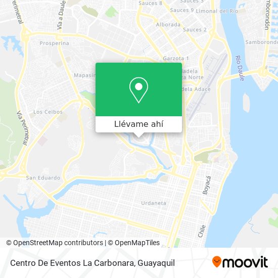 Mapa de Centro De Eventos La Carbonara