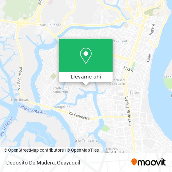 Mapa de Deposito De Madera