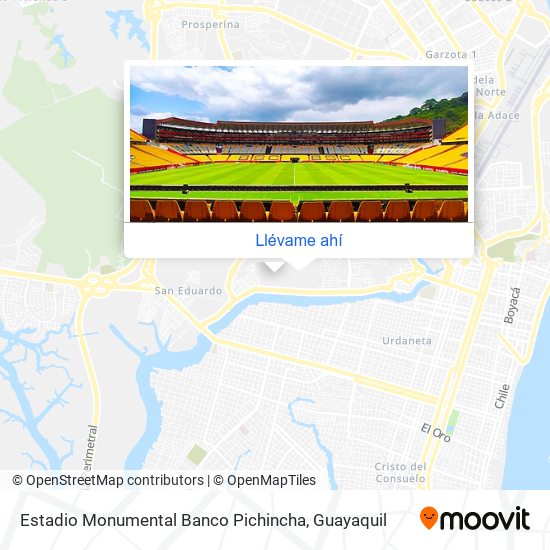 Mapa de Estadio Monumental Banco Pichincha