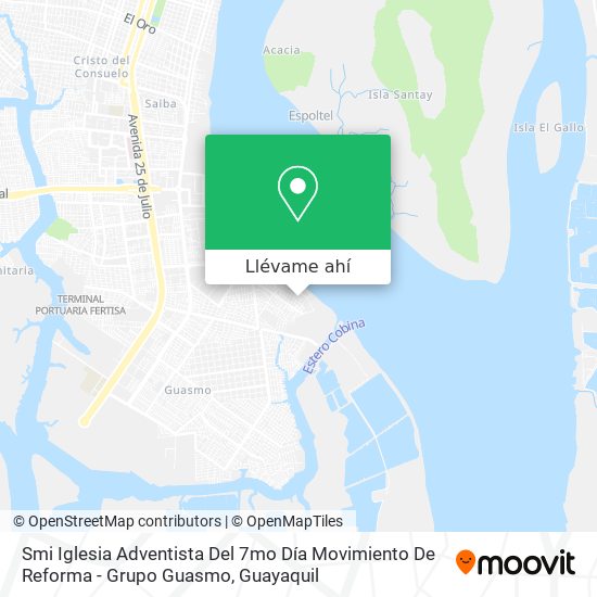 Mapa de Smi Iglesia Adventista Del 7mo Día Movimiento De Reforma - Grupo Guasmo
