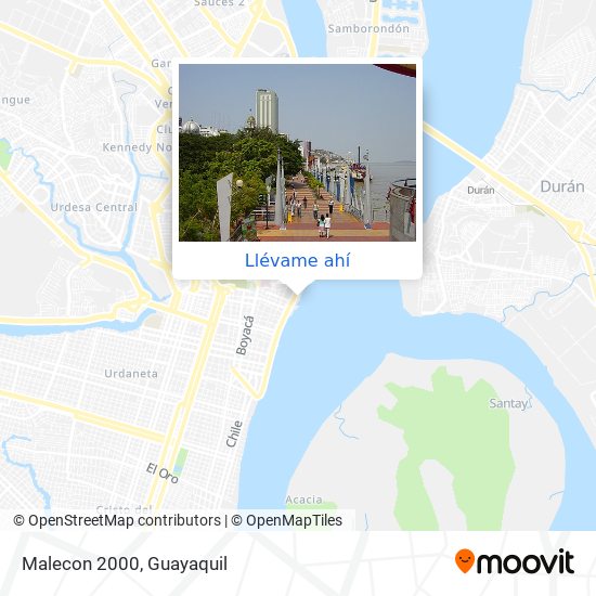 Mapa de Malecon 2000