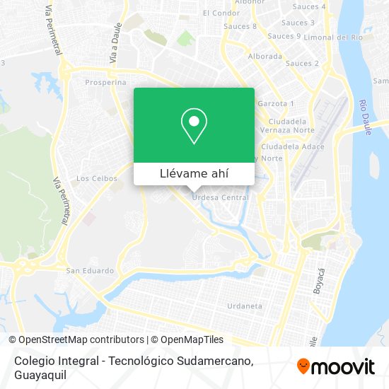 Mapa de Colegio Integral - Tecnológico Sudamercano