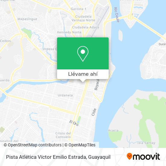 Mapa de Pista Atlética Víctor Emilio Estrada