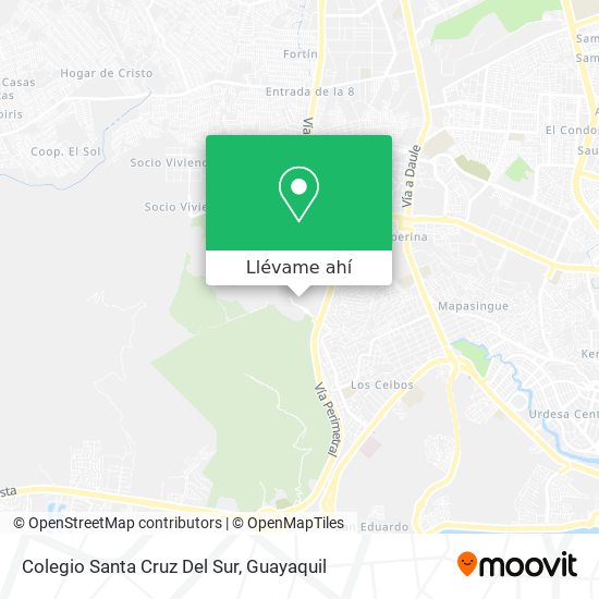 Mapa de Colegio Santa Cruz Del Sur