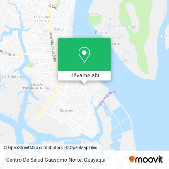 Mapa de Centro De Salud Guasomo Norte