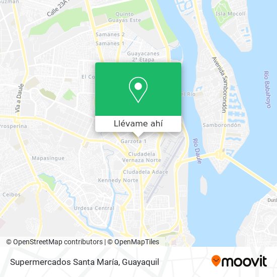 Mapa de Supermercados Santa María