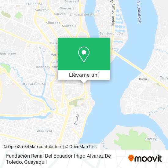 Mapa de Fundación Renal Del Ecuador Iñigo Alvarez De Toledo