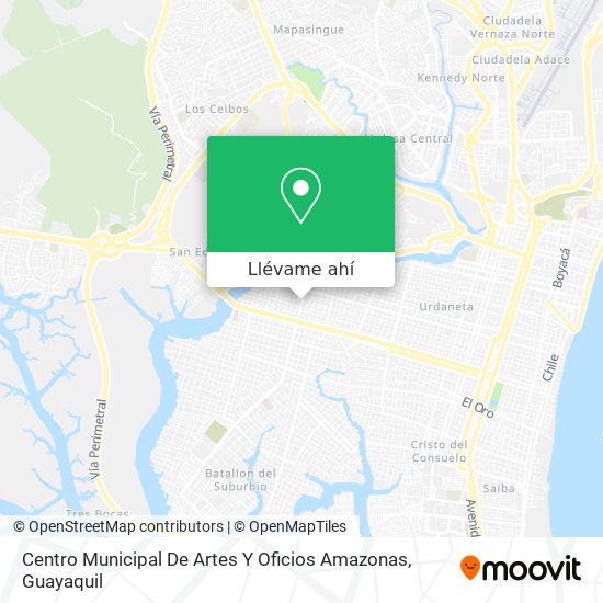 Mapa de Centro Municipal De Artes Y Oficios Amazonas