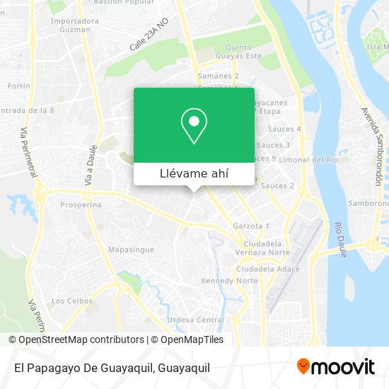Mapa de El Papagayo De Guayaquil