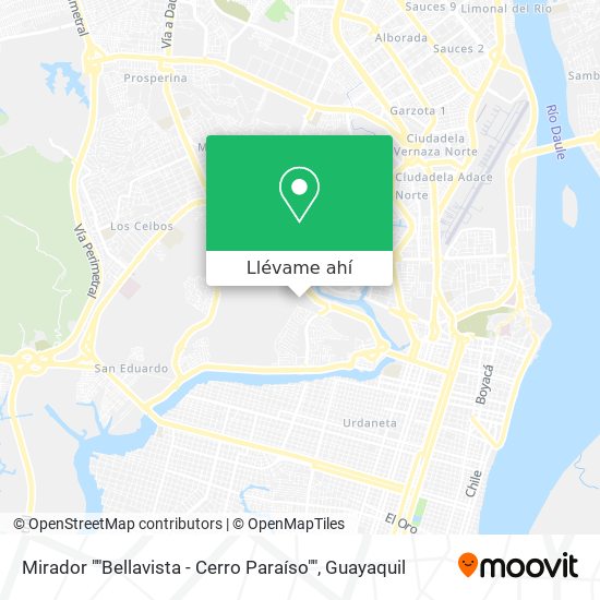 Mapa de Mirador ""Bellavista - Cerro Paraíso""