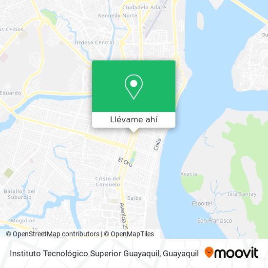 Mapa de Instituto Tecnológico Superior Guayaquil