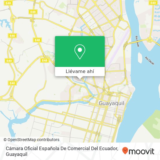 Mapa de Cámara Oficial Española De Comercial Del Ecuador