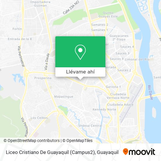 Mapa de Liceo Cristiano De Guayaquil (Campus2)