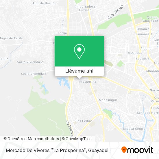 Mapa de Mercado De Viveres ""La Prosperina""