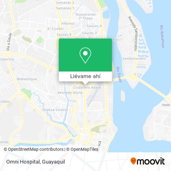 Mapa de Omni Hospital