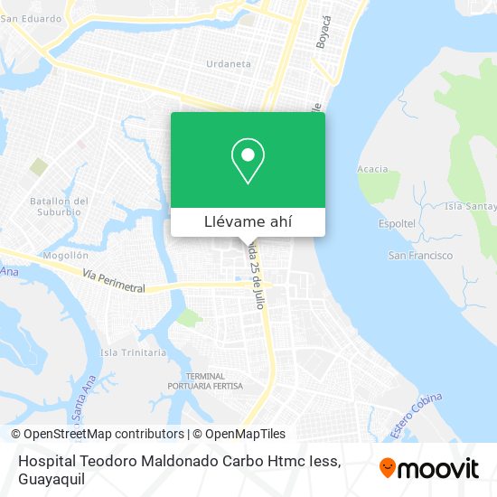 Mapa de Hospital Teodoro Maldonado Carbo Htmc Iess