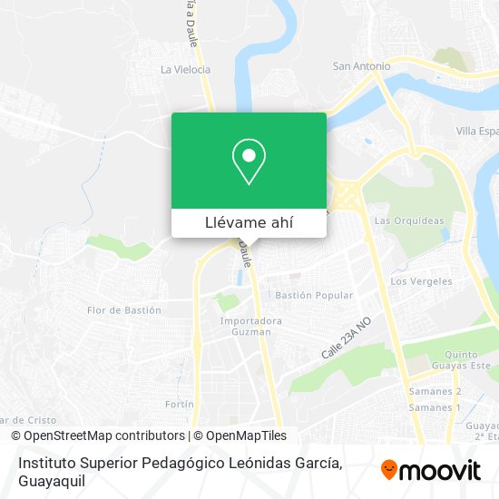 Mapa de Instituto Superior Pedagógico Leónidas García