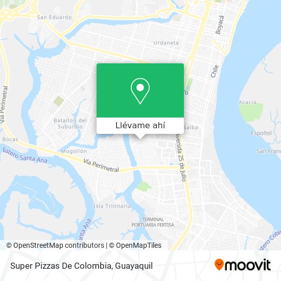 Mapa de Super Pizzas De Colombia