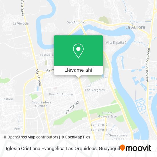Mapa de Iglesia Cristiana Evangelica Las Orquideas