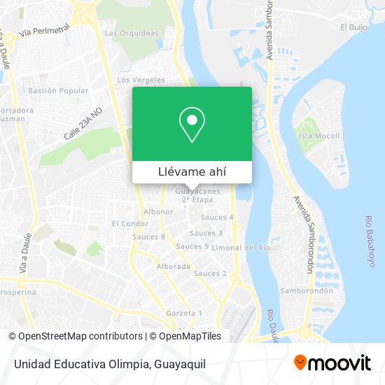 Mapa de Unidad Educativa Olimpia