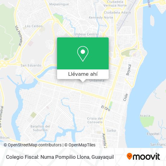 Mapa de Colegio Fiscal: Numa Pompilio Llona