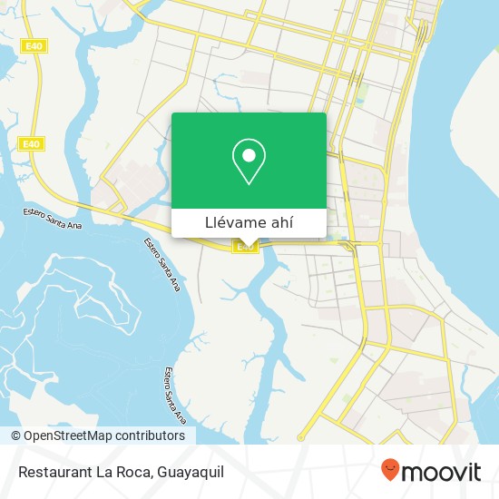 Mapa de Restaurant La Roca, Wilson Cueva Pillajo Guayaquil, Guayaquil