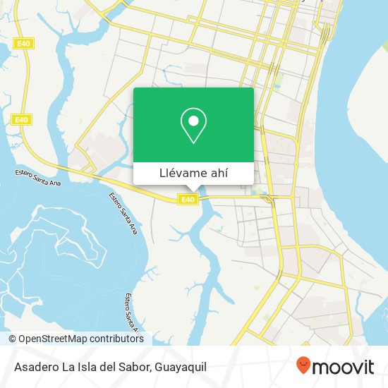 Mapa de Asadero La Isla del Sabor, Carlos Geovanny Yuqui Medina Guayaquil, Guayaquil