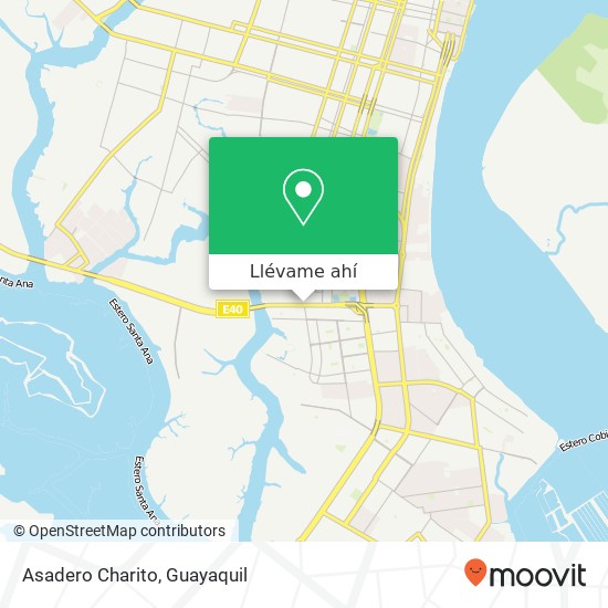 Mapa de Asadero Charito, Calle 45 Guayaquil, Guayaquil