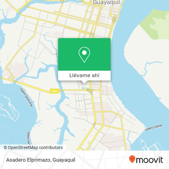 Mapa de Asadero Elprimazo, Juan Loen Mera Guayaquil, Guayaquil