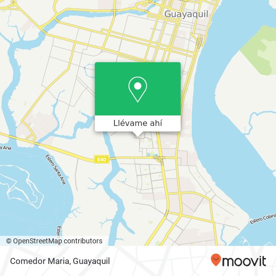 Mapa de Comedor Maria, César Borja Guayaquil, Guayaquil