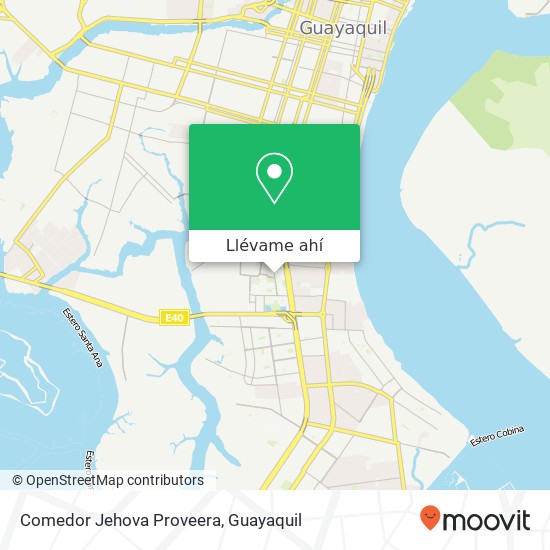 Mapa de Comedor Jehova Proveera, Avenida 1 SO Guayaquil, Guayaquil