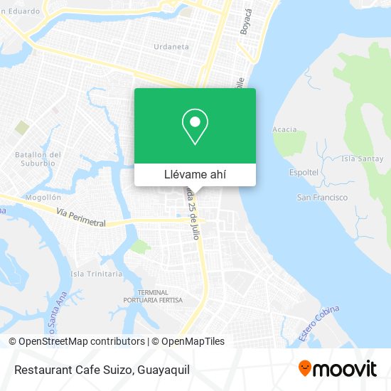 Mapa de Restaurant Cafe Suizo