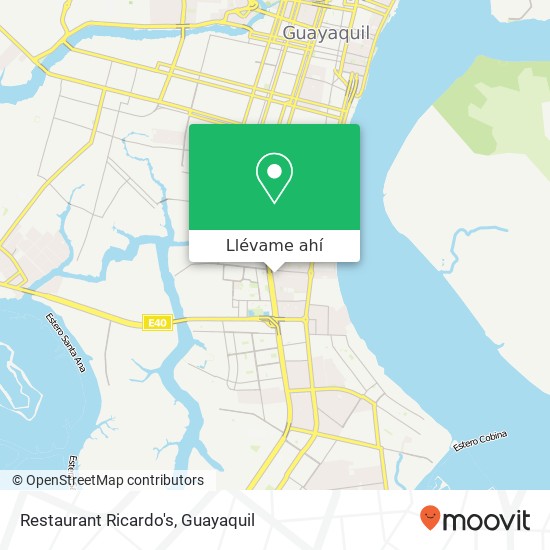 Mapa de Restaurant Ricardo's, Pedro Bolona Guayaquil, Guayaquil