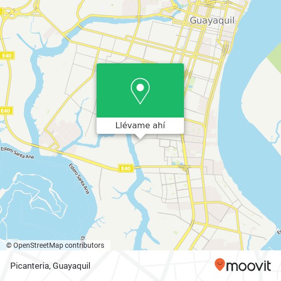 Mapa de Picanteria, Ernesto Alban Mosquera Guayaquil, Guayaquil