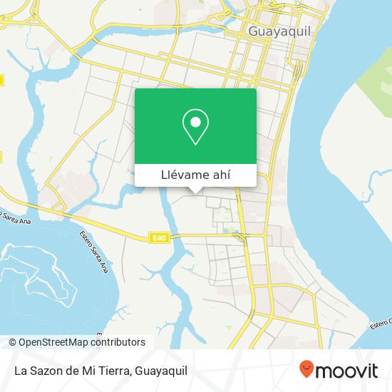 Mapa de La Sazon de Mi Tierra, Ernesto Alban Mosquera Guayaquil