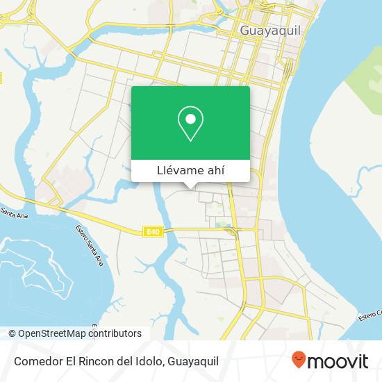 Mapa de Comedor El Rincon del Idolo, Guayaquil, Guayaquil