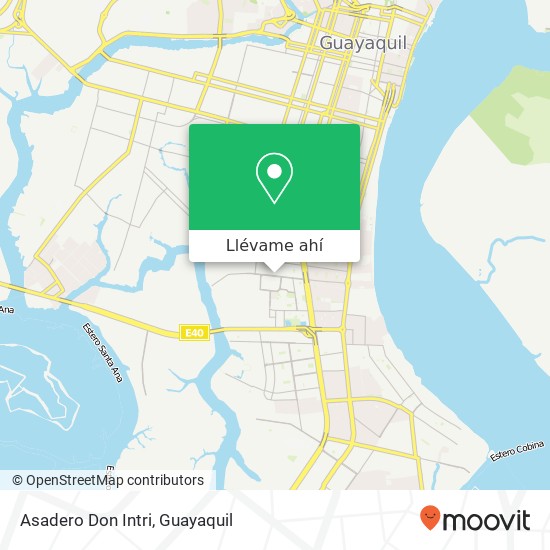 Mapa de Asadero Don Intri, 4 Peatonal 3 SO Guayaquil, Guayaquil