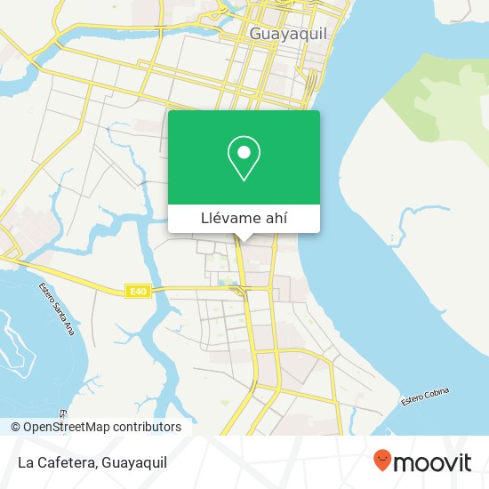 Mapa de La Cafetera, Ernesto Alban Mosquera Guayaquil
