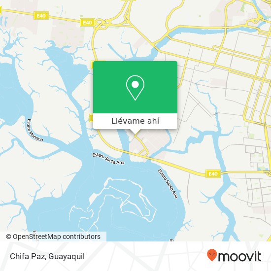 Mapa de Chifa Paz, Asaad Bucaram Elmalin Guayaquil, Guayaquil