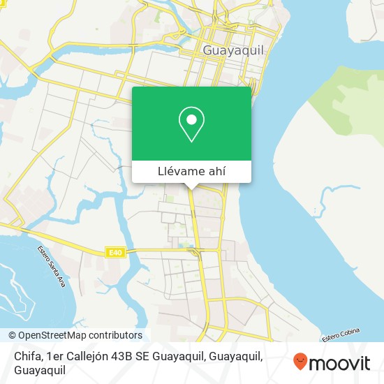 Mapa de Chifa, 1er Callejón 43B SE Guayaquil, Guayaquil