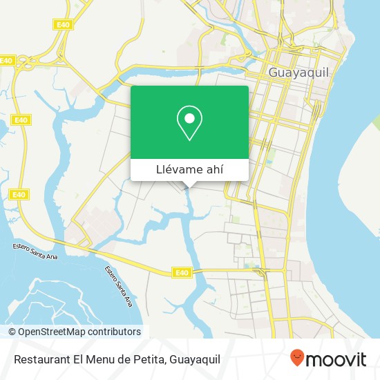 Mapa de Restaurant El Menu de Petita, 1 Pasaje 21 SO Guayaquil, Guayaquil