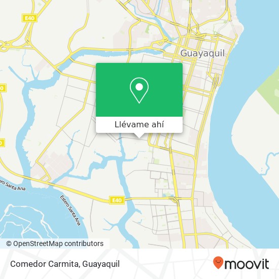 Mapa de Comedor Carmita, Amazonas Guayaquil, Guayaquil