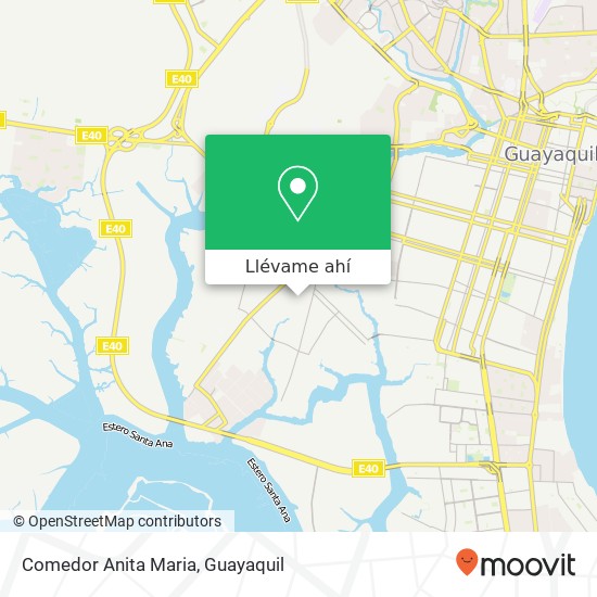 Mapa de Comedor Anita Maria, Callejón Parra Guayaquil, Guayaquil