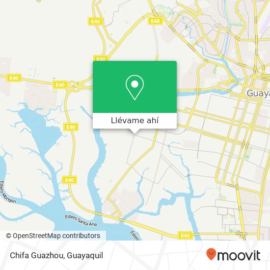 Mapa de Chifa Guazhou, Nicolás Agusto González Guayaquil, Guayaquil
