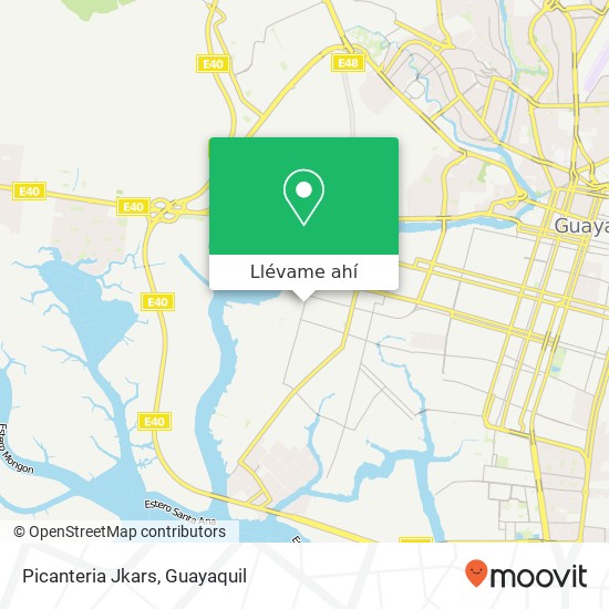 Mapa de Picanteria Jkars, Cesar Mosquera Guayaquil, Guayaquil