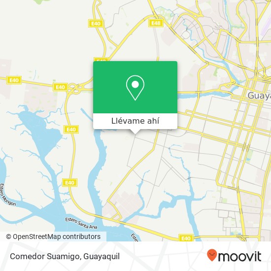 Mapa de Comedor Suamigo, Maracaibo Guayaquil, Guayaquil