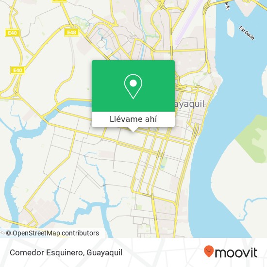 Mapa de Comedor Esquinero, Vicente Maldonado Guayaquil, Guayaquil