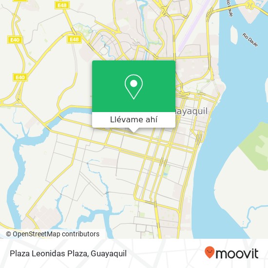 Mapa de Plaza Leonidas Plaza, Nicolás A. Segovia Guayaquil, Guayaquil