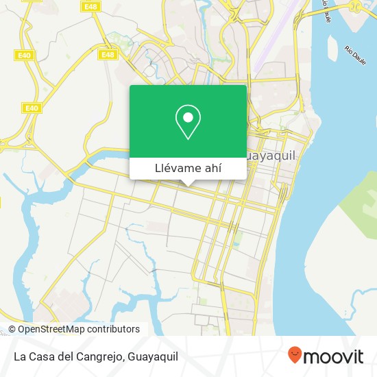 Mapa de La Casa del Cangrejo, Brasil Guayaquil
