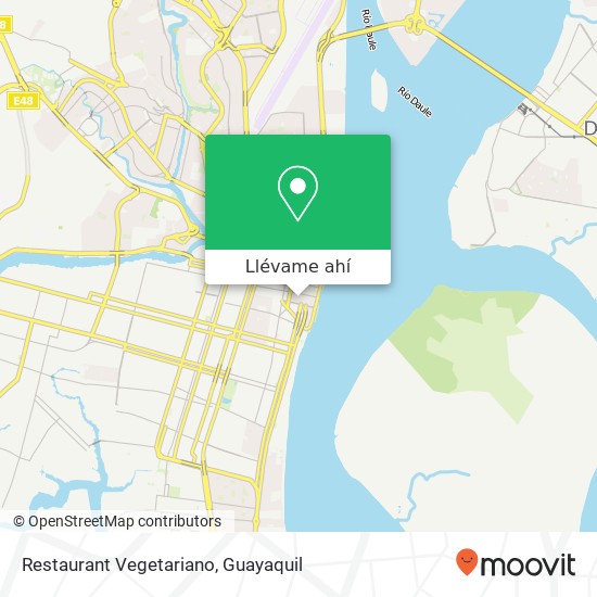 Mapa de Restaurant Vegetariano, Sucre Guayaquil, Guayaquil